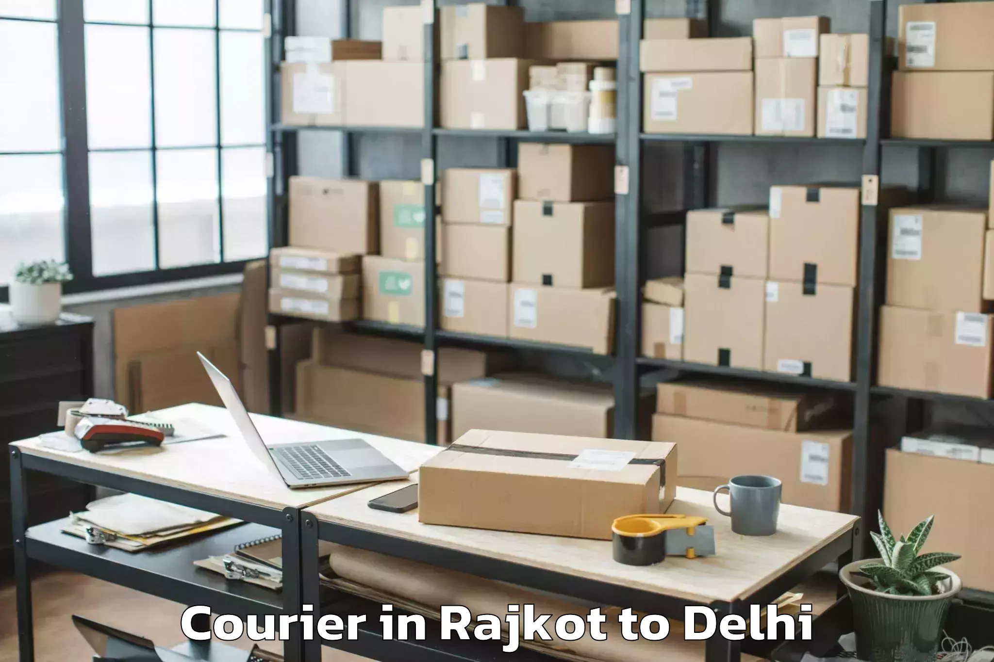 Book Rajkot to Ansal Crown Plaza Mall Courier